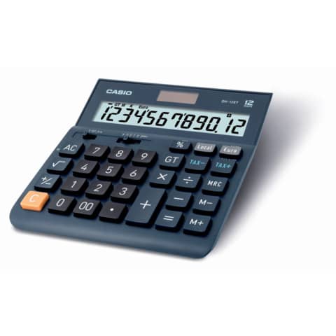 Calcolatrici da tavolo Casio Extra Big LC display - solare e batteria blu scuro DH-12ET-W-EP